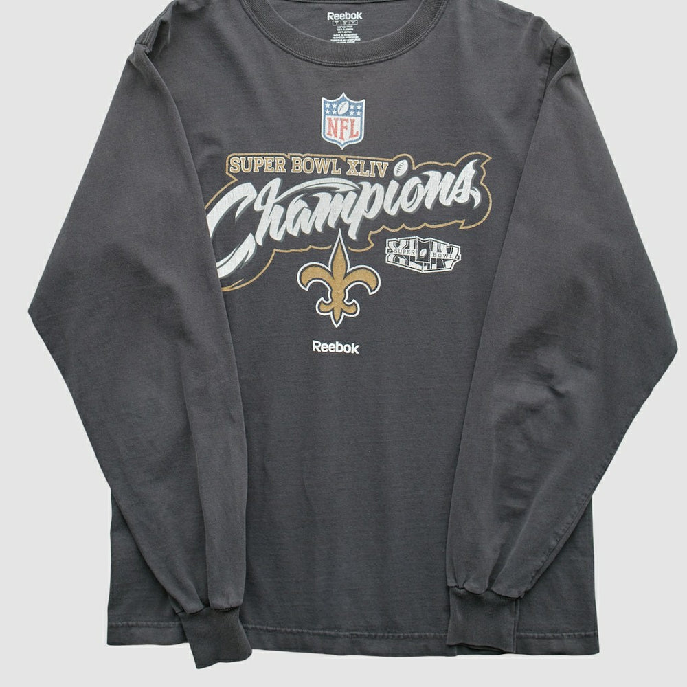 New Orleans Saints Reebok 2010 T-Shirt Black Vintage - Fanatics