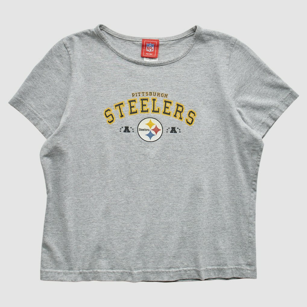 Pittsburgh Steelers NFL 2000s T-Shirt Gray Vintage - Fanatics