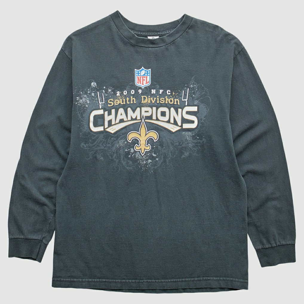 New Orleans Saints 2009 T-Shirt Black Vintage - Fanatics