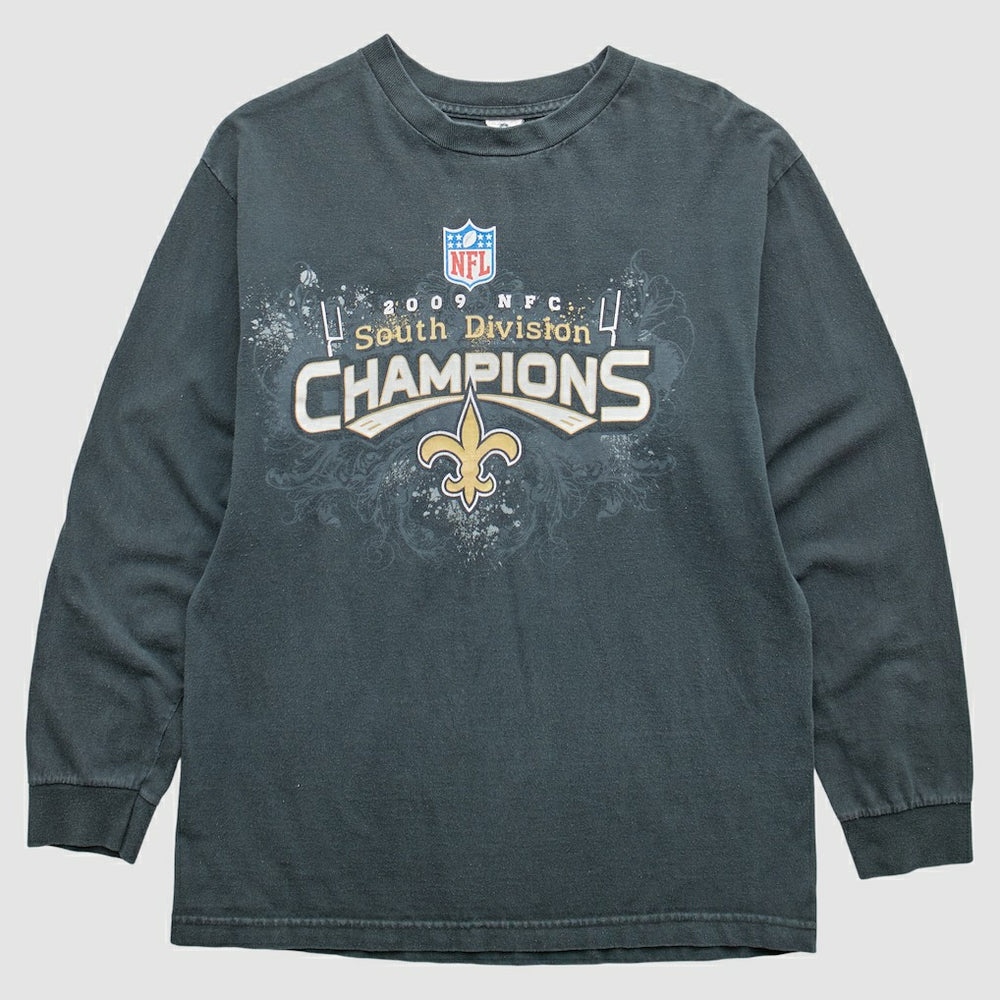 New Orleans Saints 2009 T-Shirt Black Vintage - Fanatics