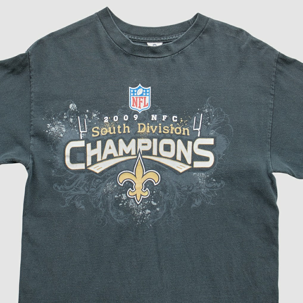 New Orleans Saints 2009 T-Shirt Black Vintage - Fanatics