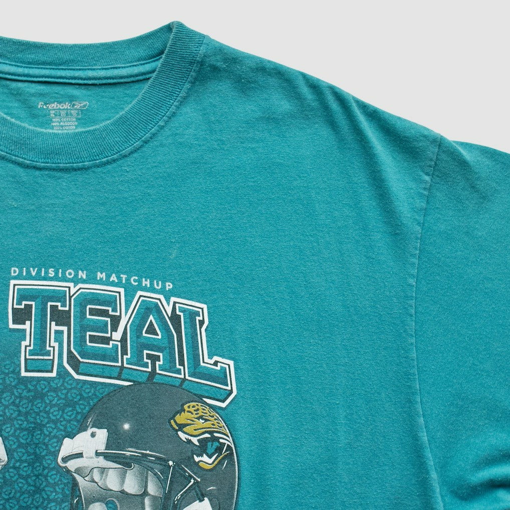 Indianapolis Colts vs. Jacksonville Jaguars Reebok 2007 T-Shirt Teal Vintage - Fanatics