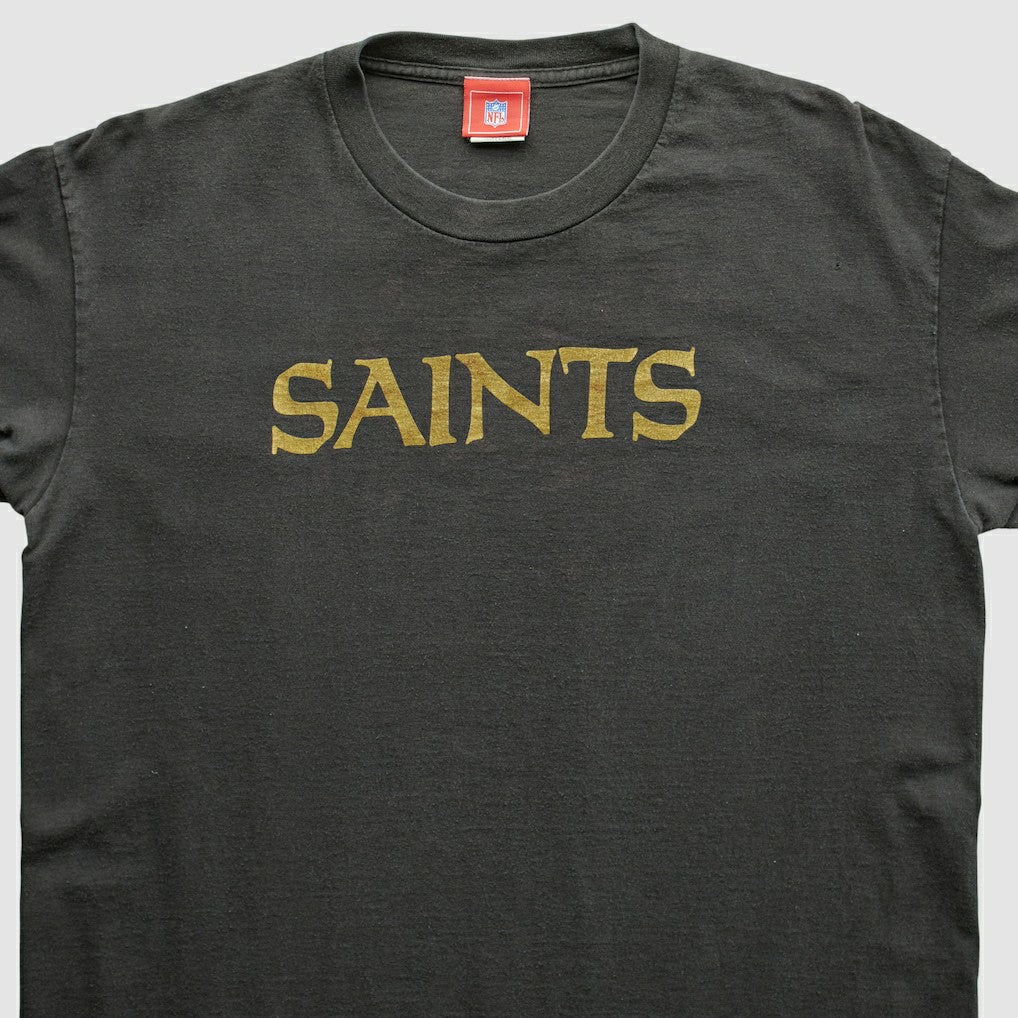 New Orleans Saints NFL 2000s T-Shirt Black Vintage - Fanatics