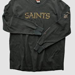 New Orleans Saints NFL 2000s T-Shirt Black Vintage - Fanatics