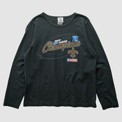 New Orleans Saints NFL 2009 T-Shirt Black Vintage - Fanatics