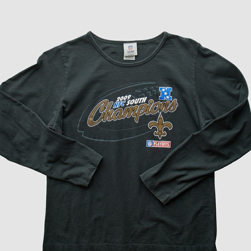 New Orleans Saints NFL 2009 T-Shirt Black Vintage - Fanatics