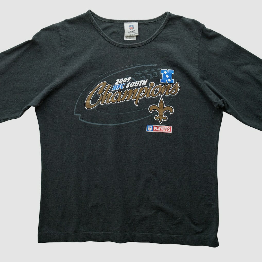 New Orleans Saints NFL 2009 T-Shirt Black Vintage - Fanatics