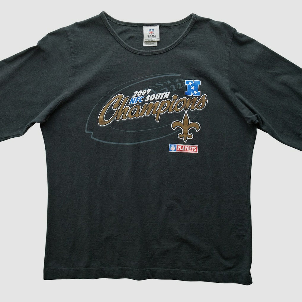 New Orleans Saints NFL 2009 T-Shirt Black Vintage - Fanatics