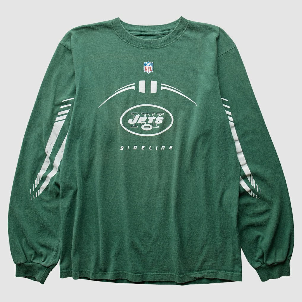 New York Jets 2000s T-Shirt Green Vintage - Fanatics