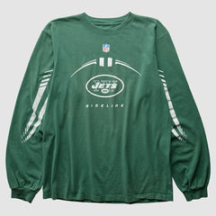 New York Jets 2000s T-Shirt Green Vintage - Fanatics