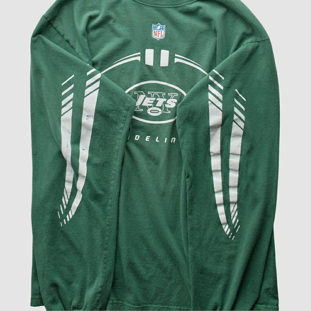 New York Jets 2000s T-Shirt Green Vintage - Fanatics