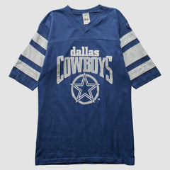 Dallas Cowboys Logo 7 80s T-Shirt Blue Vintage - Fanatics