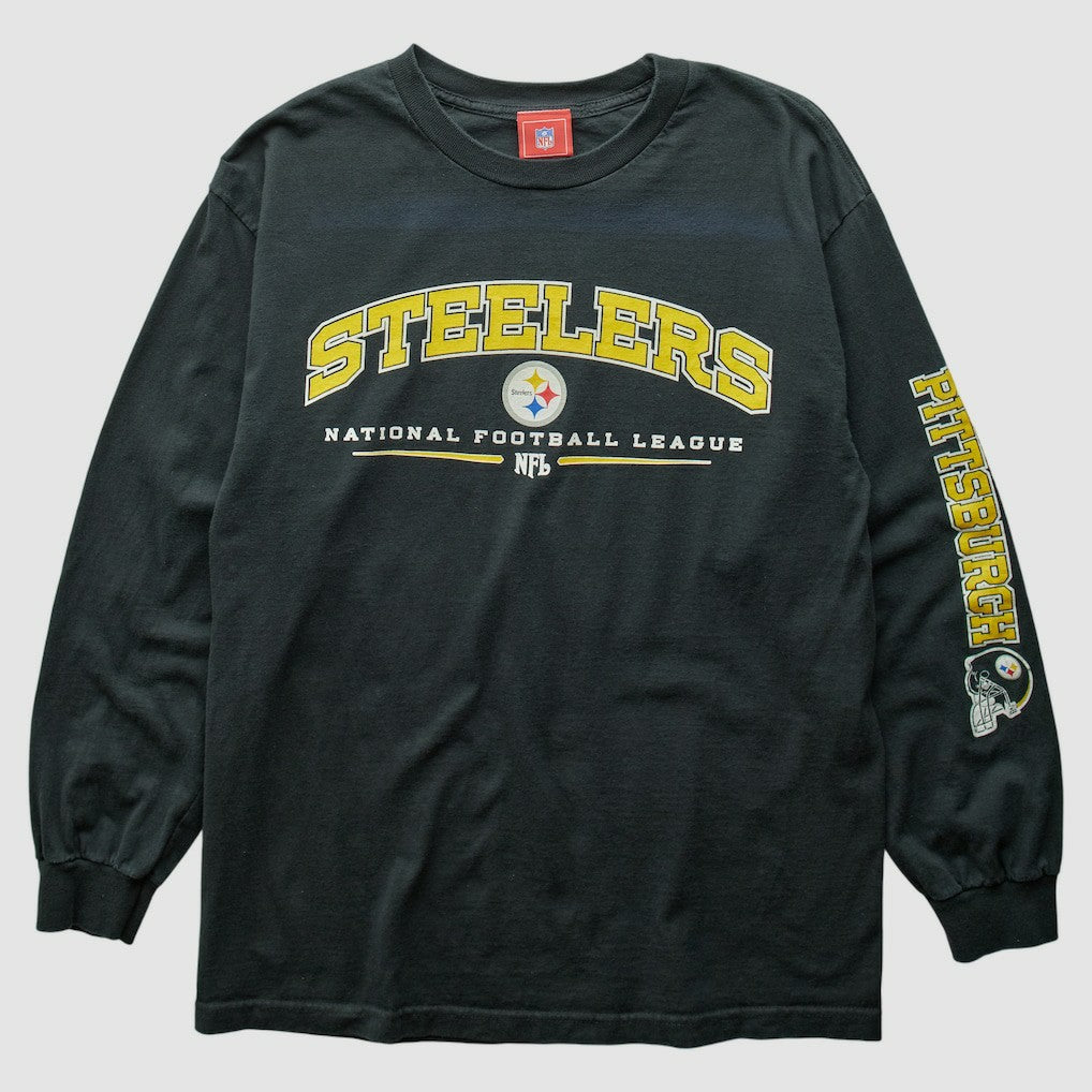 Pittsburgh Steelers NFL 2000s T-Shirt Black Vintage - Fanatics