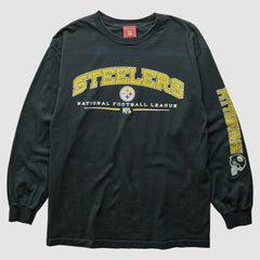 Pittsburgh Steelers NFL 2000s T-Shirt Black Vintage - Fanatics