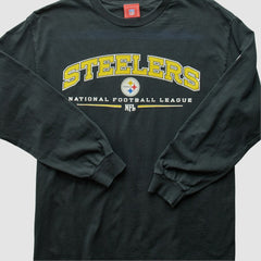 Pittsburgh Steelers NFL 2000s T-Shirt Black Vintage - Fanatics