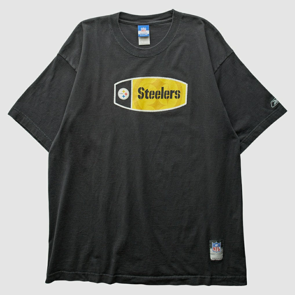 Pittsburgh Steelers Reebok 2000s T-Shirt Black Vintage - Fanatics