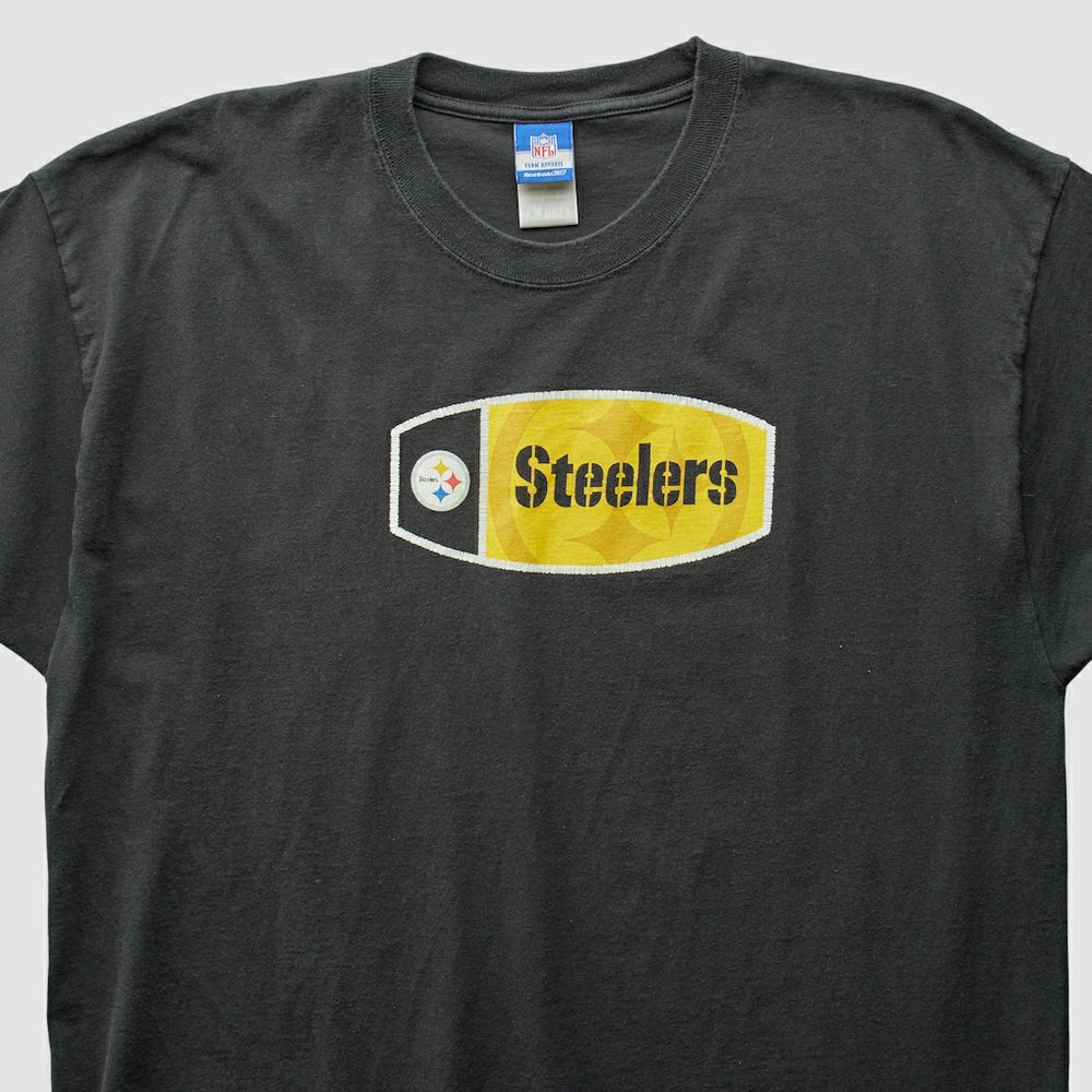 Pittsburgh Steelers Reebok 2000s T-Shirt Black Vintage - Fanatics