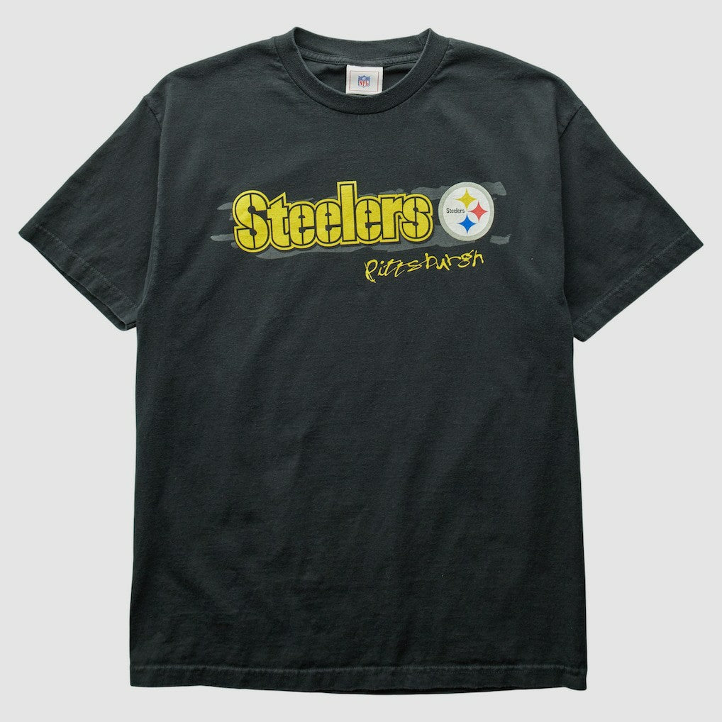 Pittsburgh Steelers NFL 2000s T-Shirt Black Vintage - Fanatics