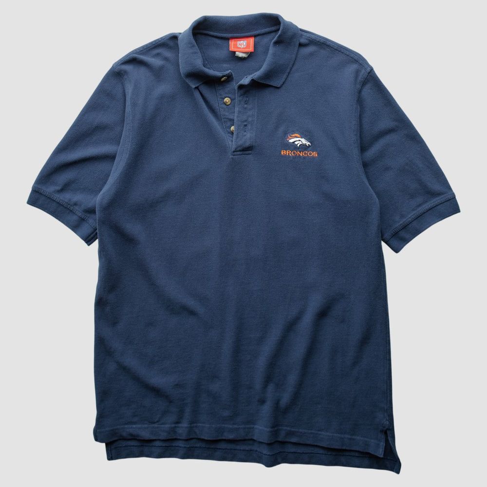 Denver Broncos NFL 2000s Polo Navy Vintage - Fanatics