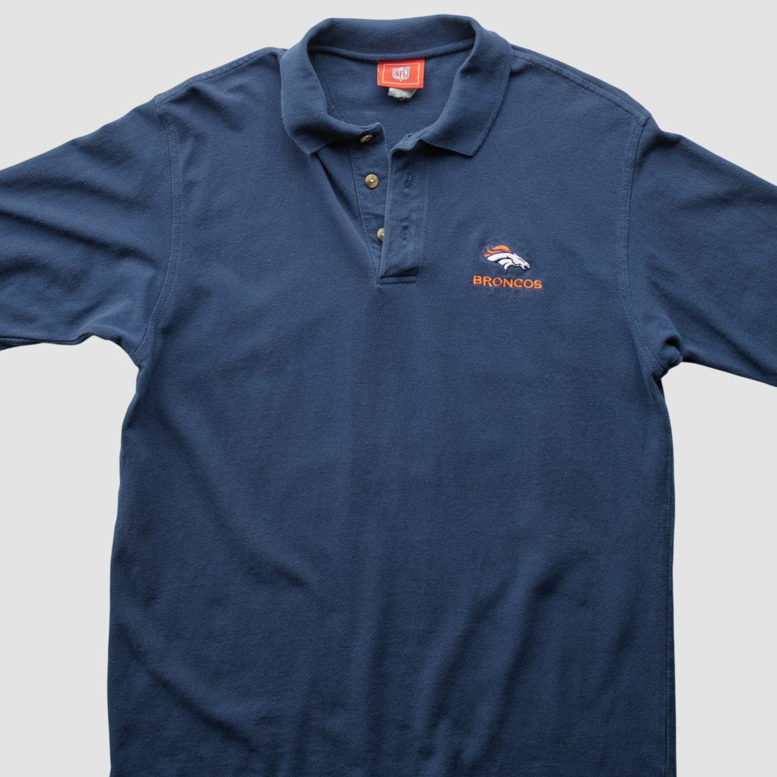 Denver Broncos NFL 2000s Polo Navy Vintage - Fanatics