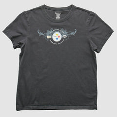 Pittsburgh Steelers Reebok 2009 T-Shirt Gray Vintage - Fanatics