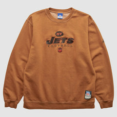 New York Jets Reebok 2000s Pullover Sweatshirt Brown Vintage - Fanatics
