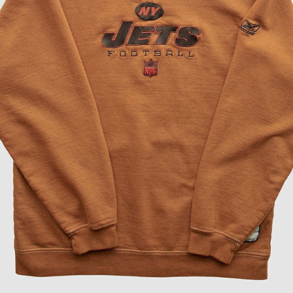 New York Jets Reebok 2000s Pullover Sweatshirt Brown Vintage - Fanatics