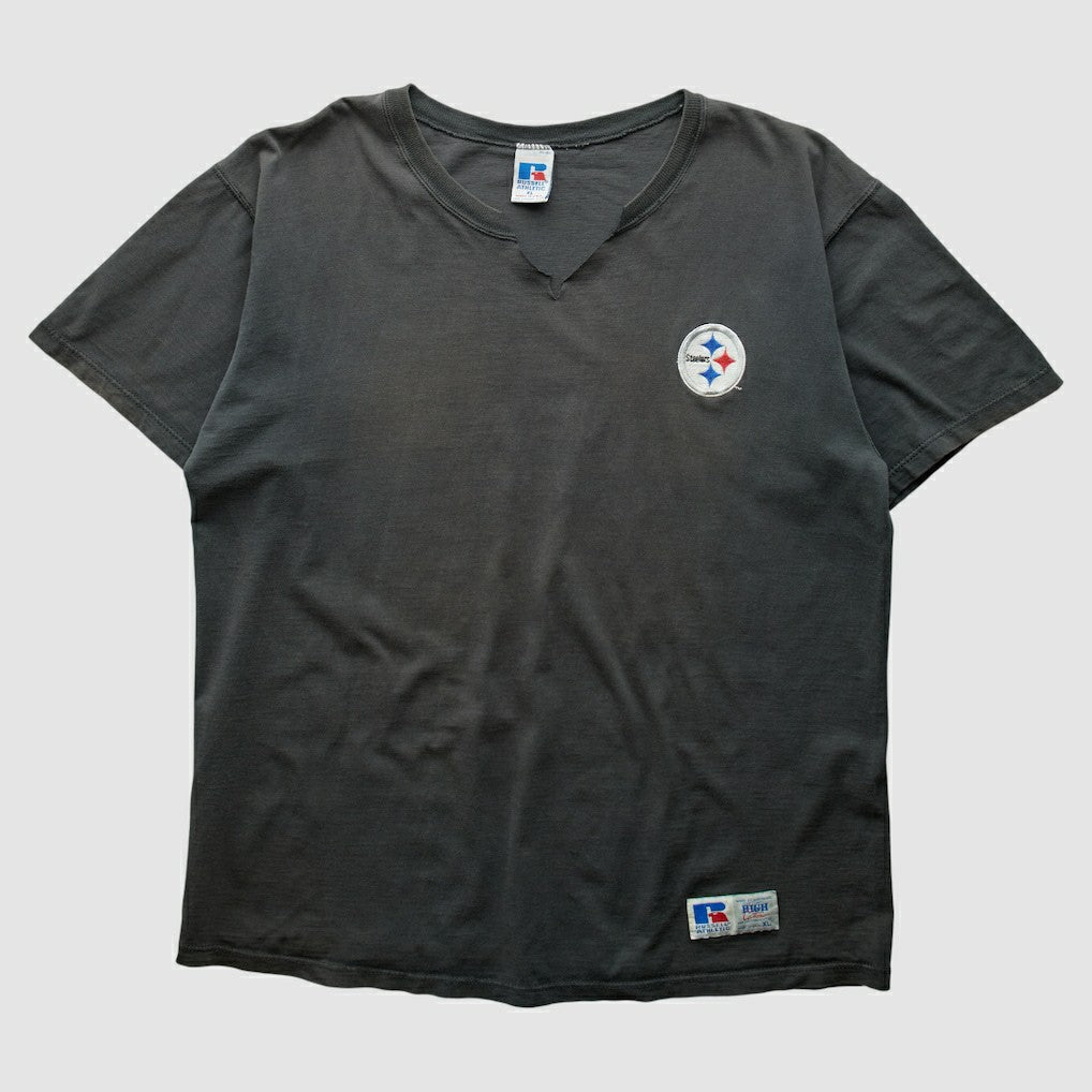 Pittsburgh Steelers Russell 90s T-Shirt Black Vintage - Fanatics