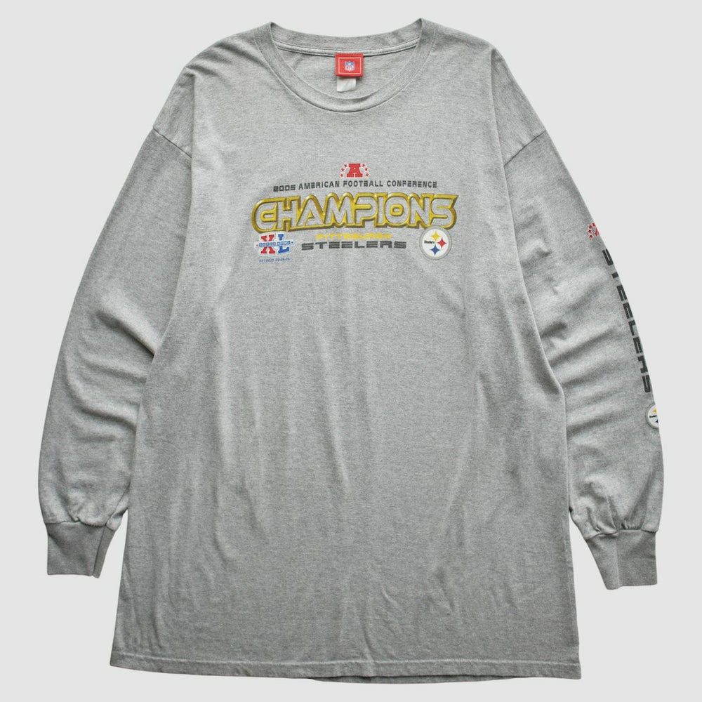 Pittsburgh Steelers NFL 2005 T-Shirt Gray Vintage - Fanatics