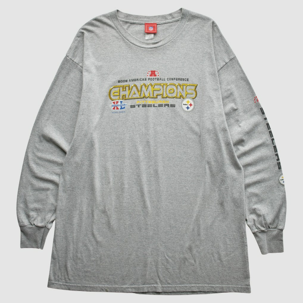 Pittsburgh Steelers NFL 2005 T-Shirt Gray Vintage - Fanatics