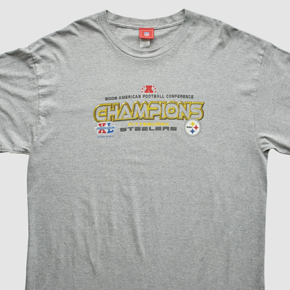 Pittsburgh Steelers NFL 2005 T-Shirt Gray Vintage - Fanatics