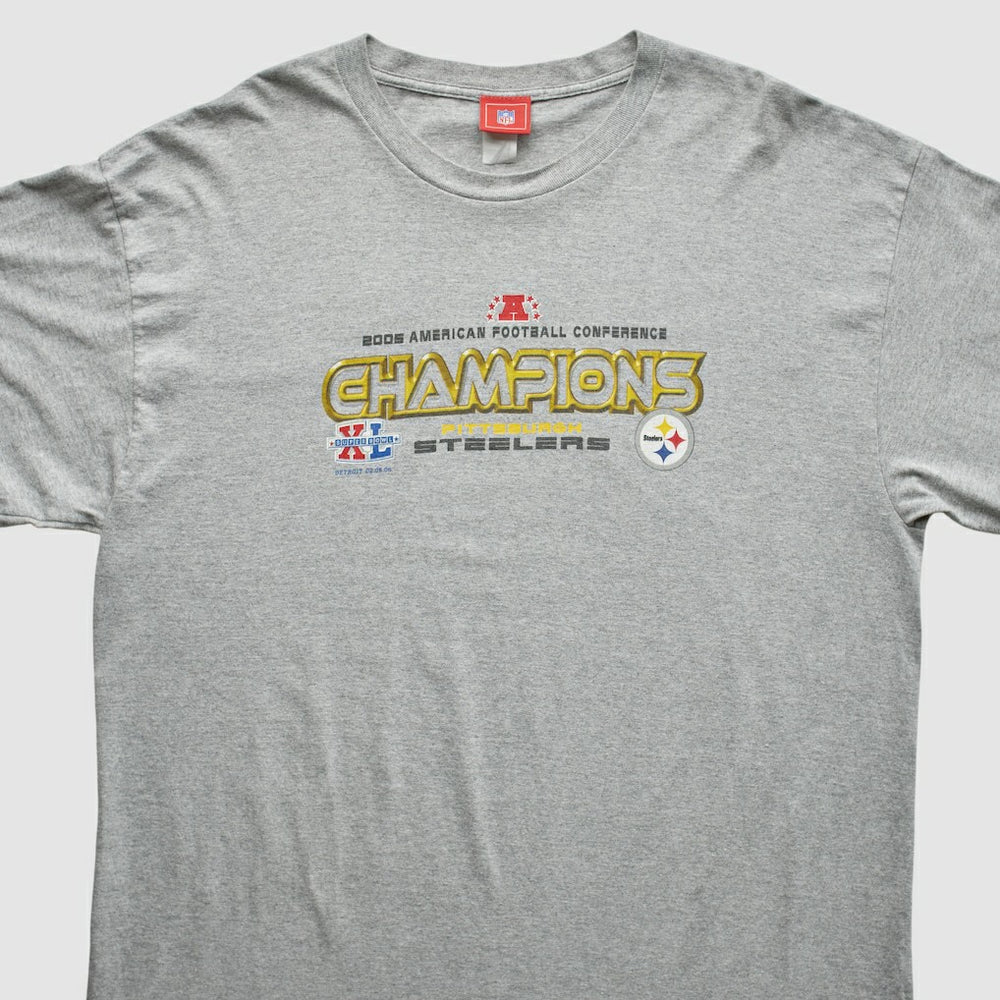Pittsburgh Steelers NFL 2005 T-Shirt Gray Vintage - Fanatics