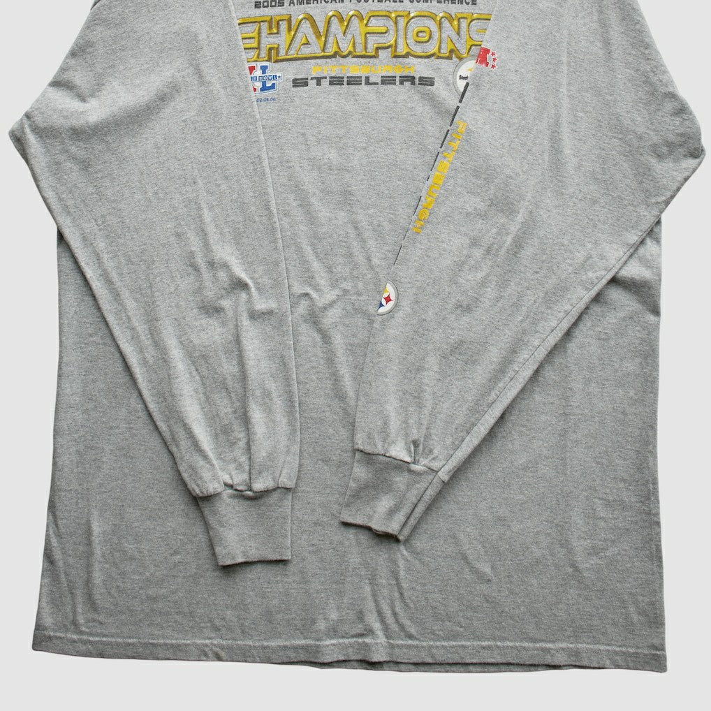 Pittsburgh Steelers NFL 2005 T-Shirt Gray Vintage - Fanatics