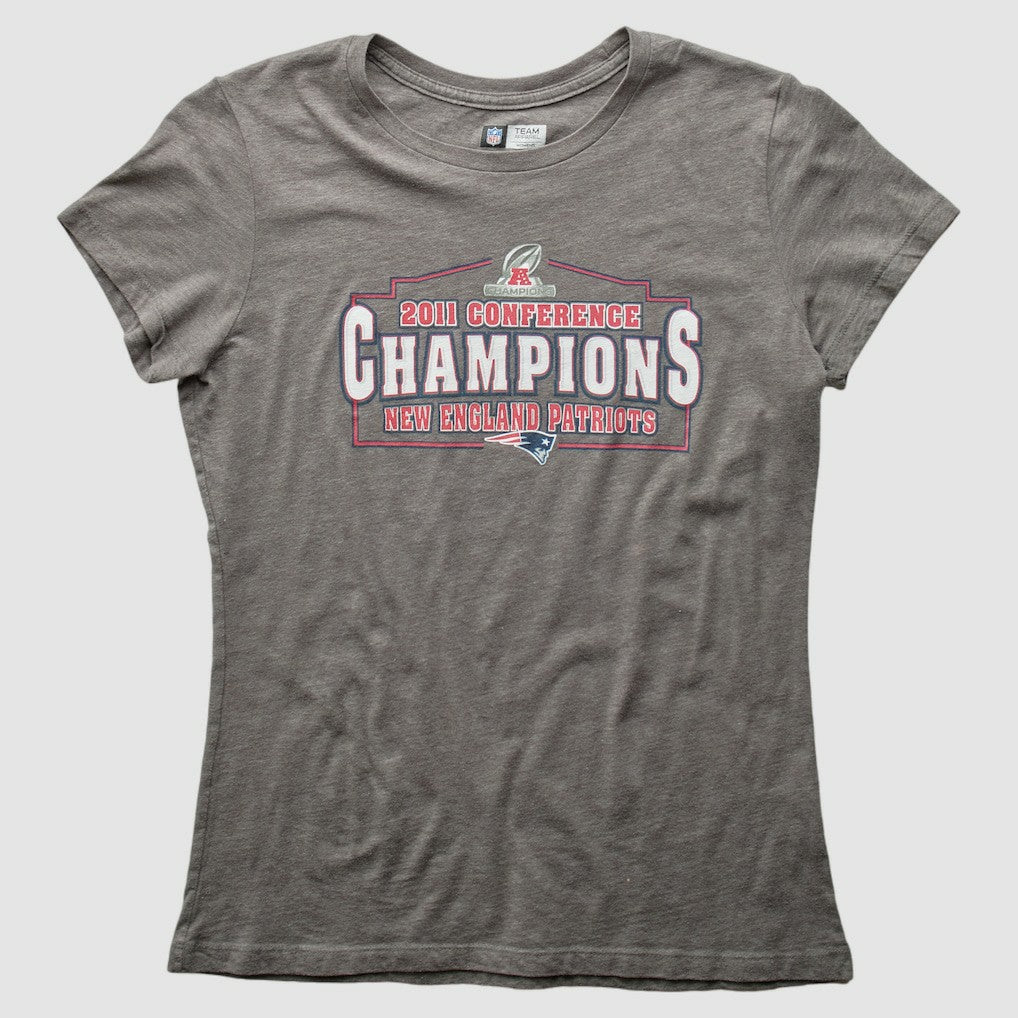 New England Patriots 2011 T-Shirt Gray Vintage - Fanatics