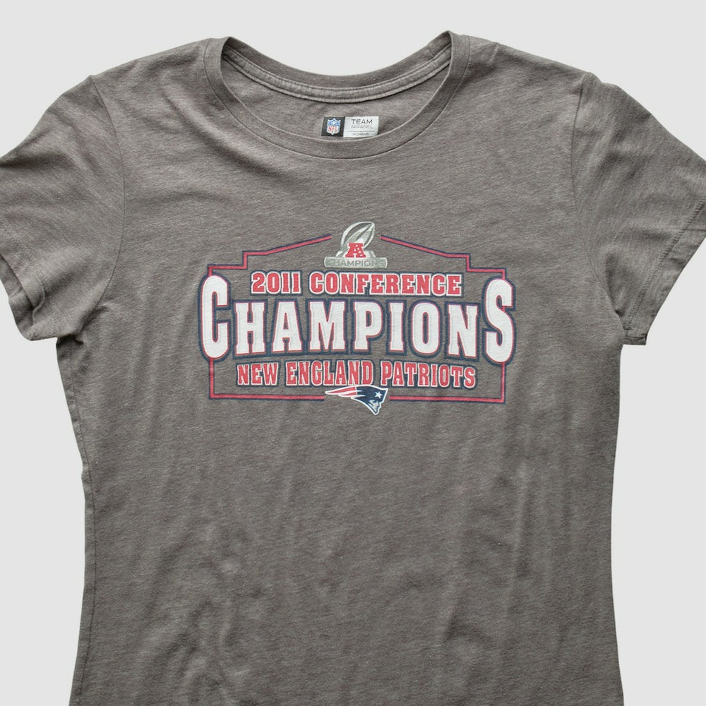 New England Patriots 2011 T-Shirt Gray Vintage - Fanatics
