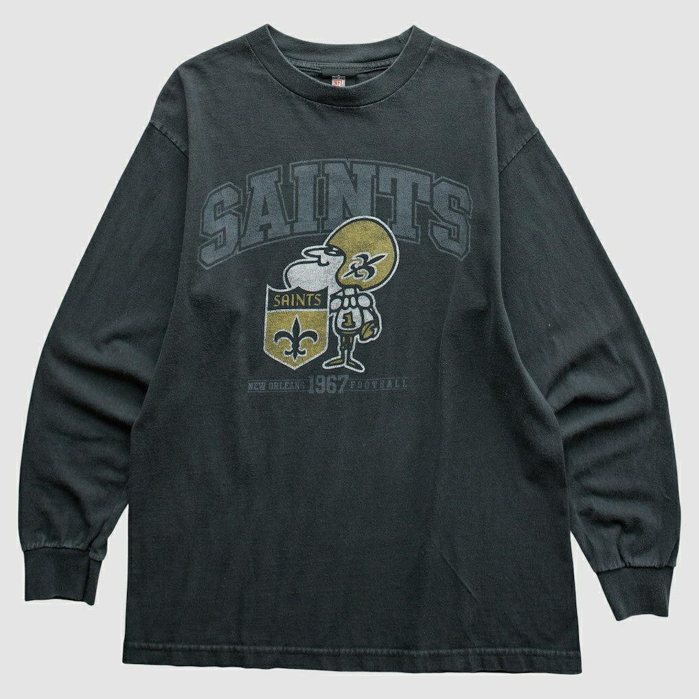 New Orleans Saints NFL 2010s T-Shirt Black Vintage - Fanatics
