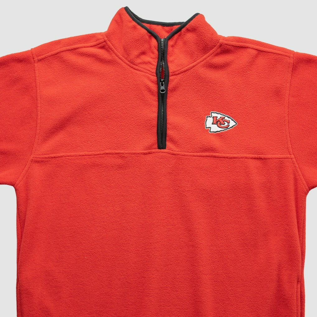 Kansas City Chiefs NFL 2000s 1/4 Zip Sweatshirt Red Vintage - Fanatics