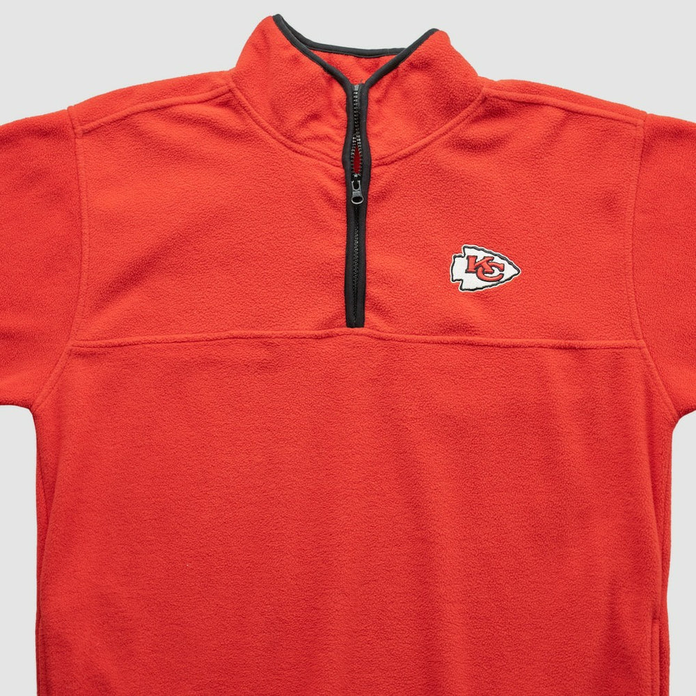 Kansas City Chiefs NFL 2000s 1/4 Zip Sweatshirt Red Vintage - Fanatics