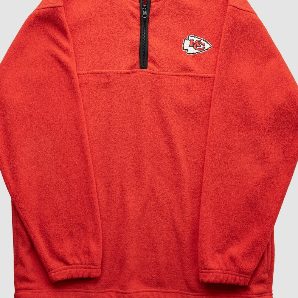 Kansas City Chiefs NFL 2000s 1/4 Zip Sweatshirt Red Vintage - Fanatics