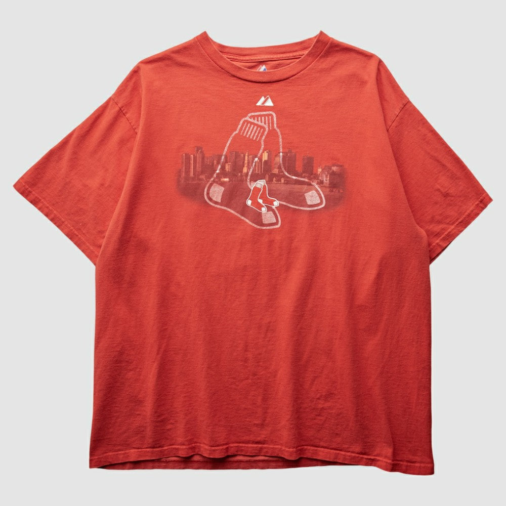Boston Red Sox Majestic 2000s T-Shirt On Sale