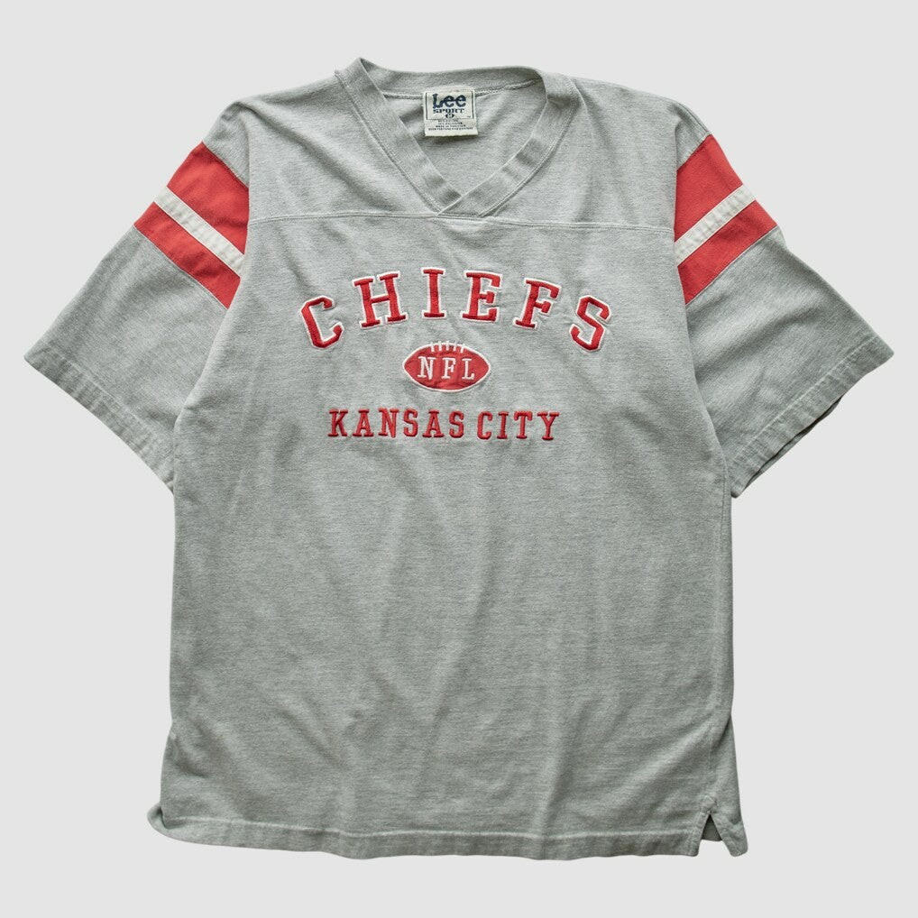 Kansas City Chiefs Lee Apparel 2000s T-Shirt Gray Vintage - Fanatics