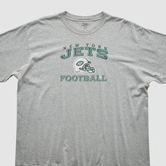 New York Jets Reebok 2000s T-Shirt Gray Vintage - Fanatics