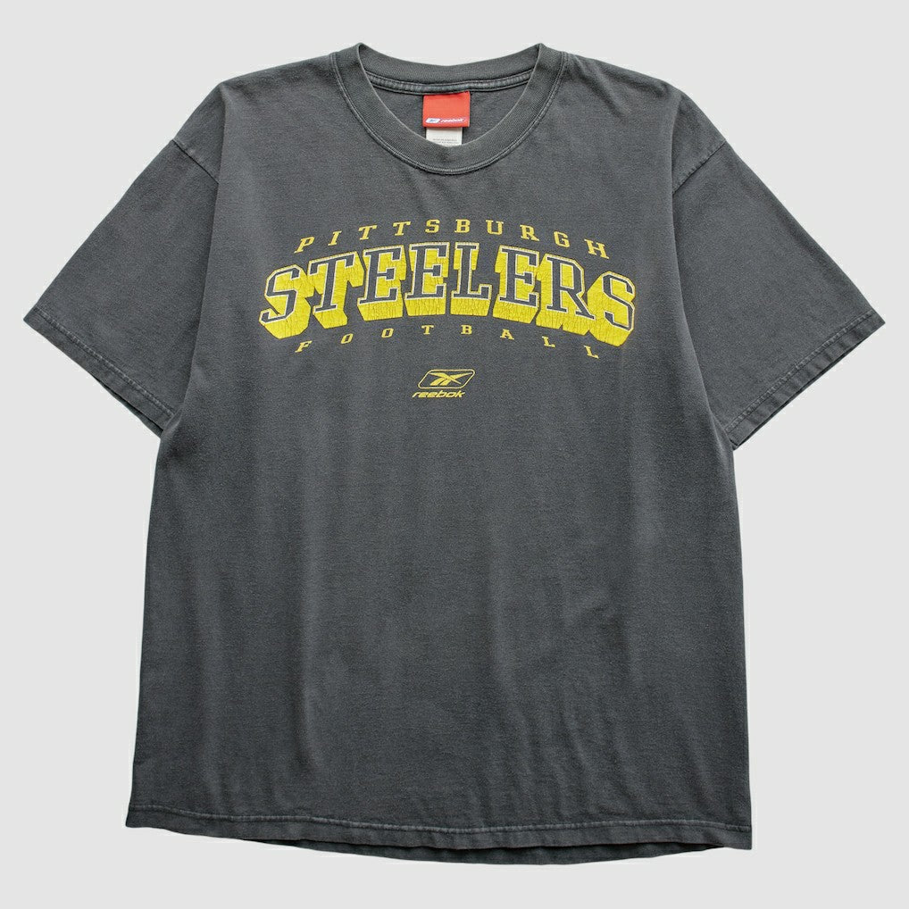 Pittsburgh Steelers Reebok 2000s T-Shirt Gray Vintage - Fanatics