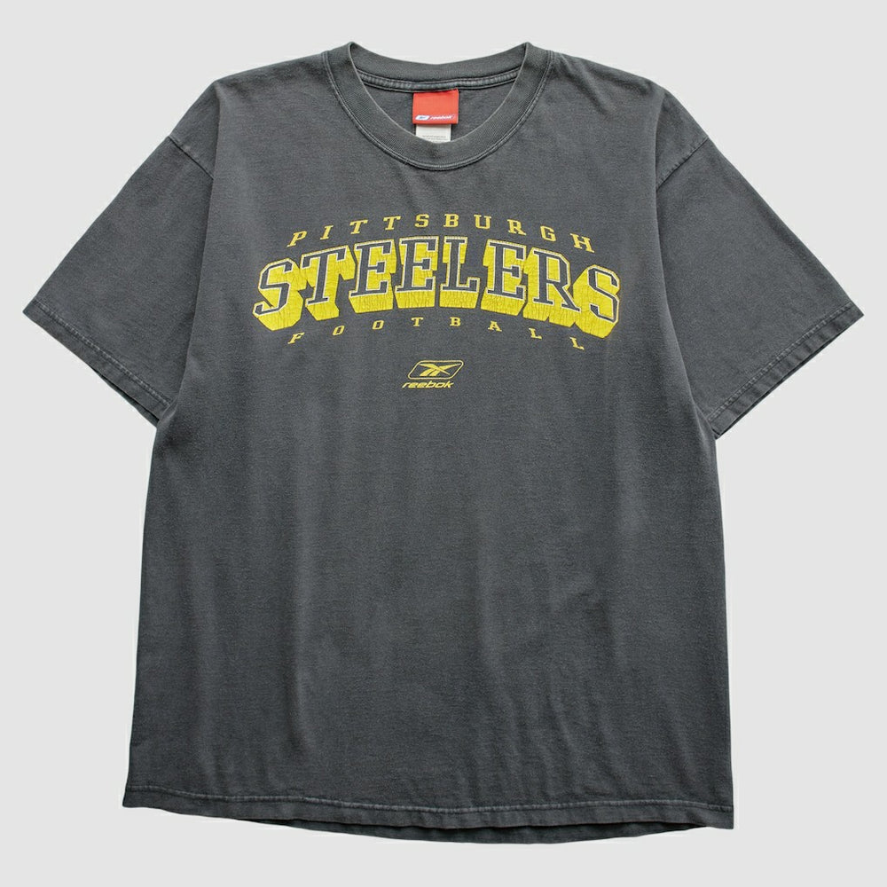 Pittsburgh Steelers Reebok 2000s T-Shirt Gray Vintage - Fanatics