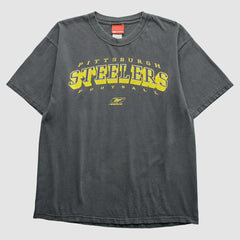 Pittsburgh Steelers Reebok 2000s T-Shirt Gray Vintage - Fanatics