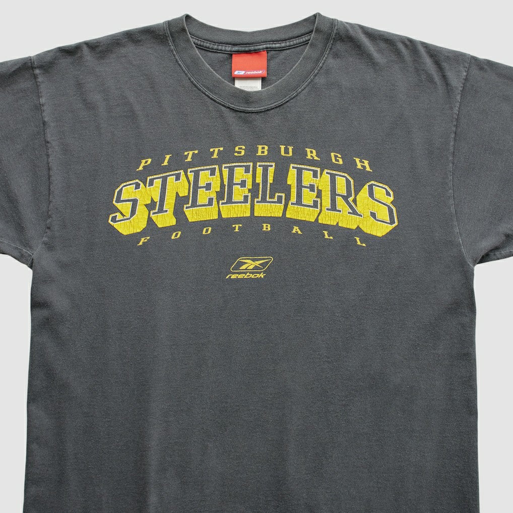Pittsburgh Steelers Reebok 2000s T-Shirt Gray Vintage - Fanatics