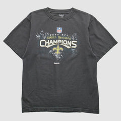 New Orleans Saints Reebok 2009 T-Shirt Black Vintage - Fanatics