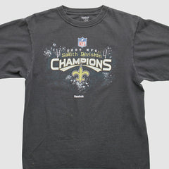 New Orleans Saints Reebok 2009 T-Shirt Black Vintage - Fanatics
