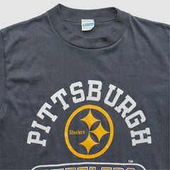 Pittsburgh Steelers Champion 80s T-Shirt Gray Vintage - Fanatics
