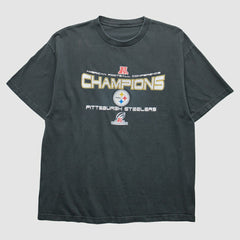 Pittsburgh Steelers 2000s T-Shirt Black Vintage - Fanatics